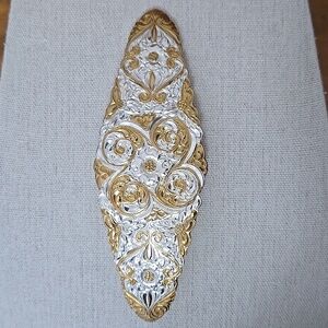 Crumrine Belt Buckle Silver Plated Bronze USA Made